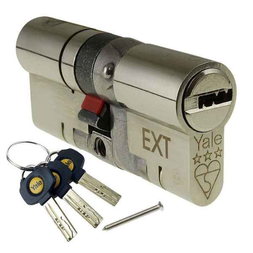 Yale Platinum 50-50 3 Star High Security Euro Cylinder Lock UPVC Doors Anti Snap TS007