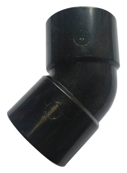 Solvent Waste 45 Deg Bend 40mm - Black