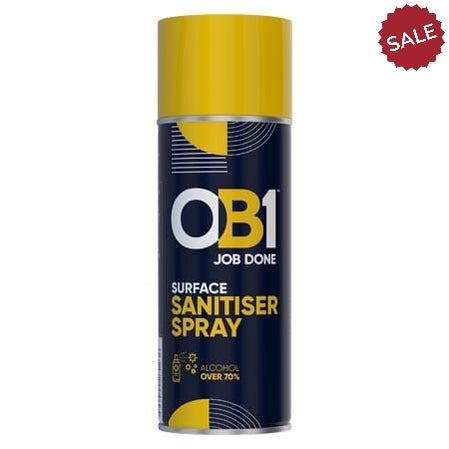 Bostik OB1 Surface Sanitiser Spray 70% Alcohol 400ml (150 tins)
