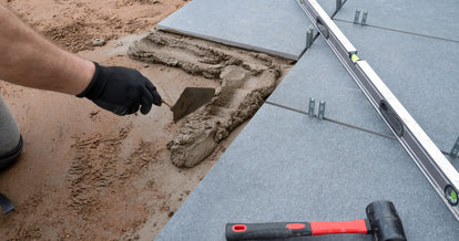 How to lay porcelain paving slabs
