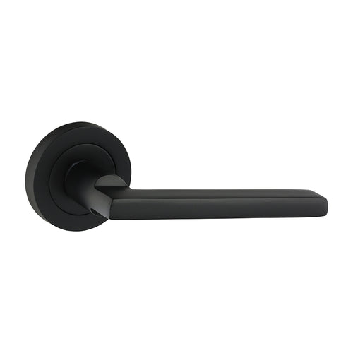 Timco Radmore Lever On Rose Handles - Matt Black 51mm