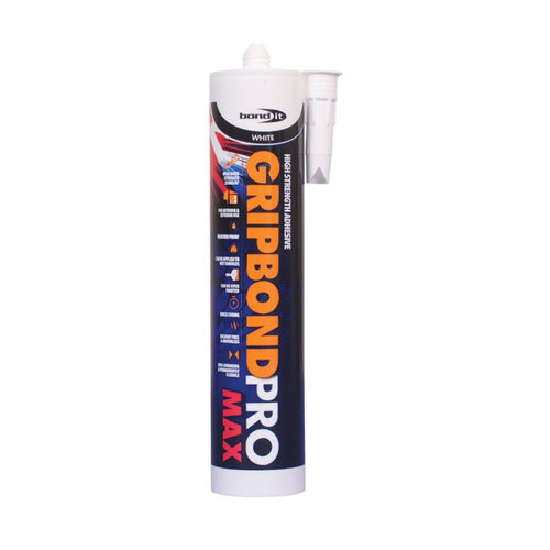 Bond It Pro Range Gripbond Pro Max Hybrid Adhesive 310ml White