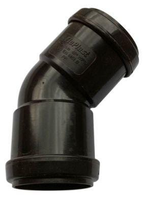 Push Fit Waste 45 Deg Bend 40mm - Black