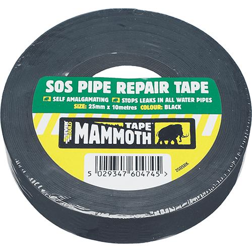 Everbuild SOS Pipe Repair Tape Black - 25mm x 10m