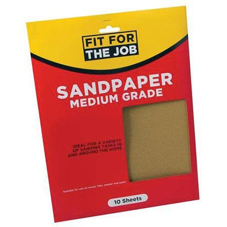 Fit For The Job Sandpaper Medium (10 Pack)
