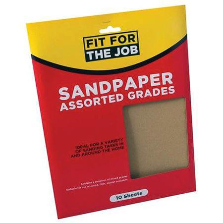Fit For The Job Sandpaper Assorted (10 Pack)