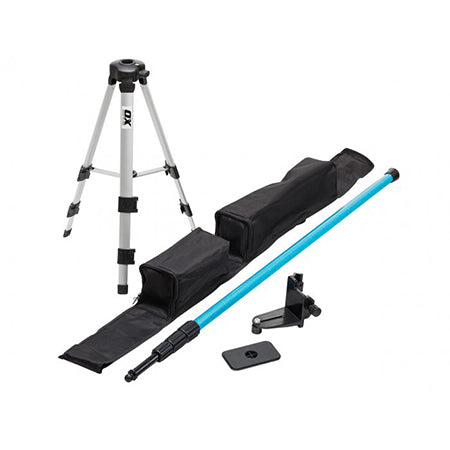 OX Tools Pro 3.2m Extendable Tripod and Pole for Laser Levels