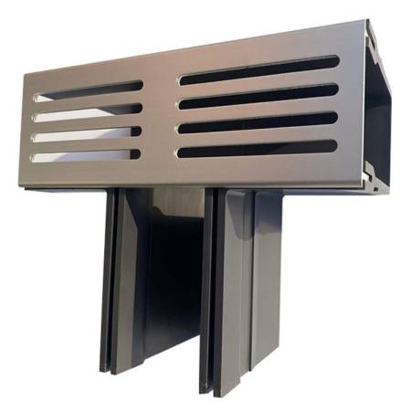 Alusthetic Threshold Drainage Channel T-Section - Silver Aluminium