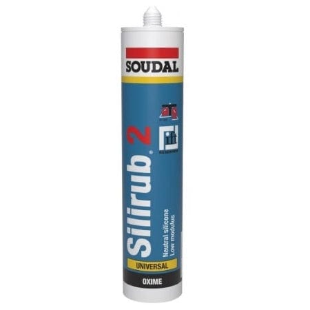 Soudal SILIRUB 2 Premimum Quality Low Modulus Silicone 300ml - Cement Grey