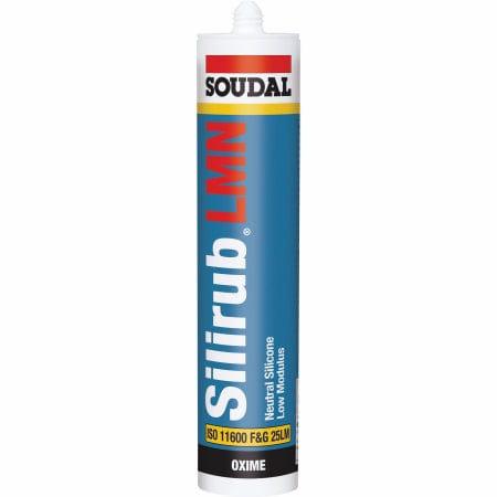 Soudal SILIRUB LM High Quality Low Modulus Silicone 300ml - Black