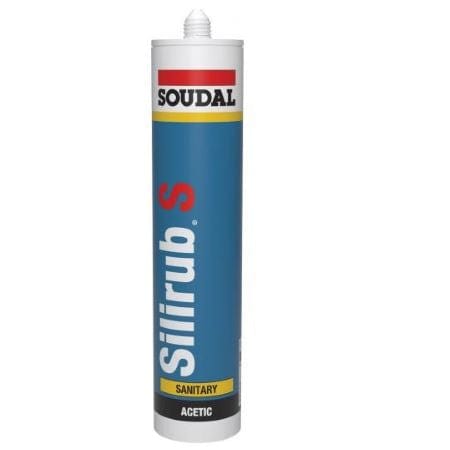Soudal Silirub S Top Sanitary Acetoxy Silicone 300ml - Grey