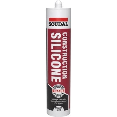 Soudal Trade Construction Silicone Low Modulus 290ml - Brilliant White