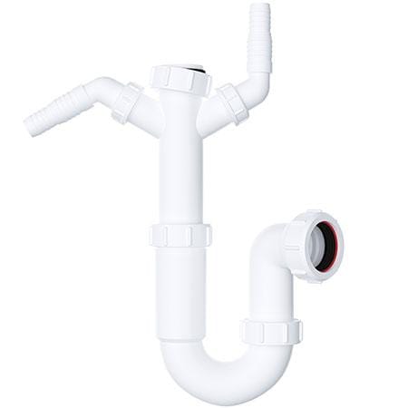 Viva Sanitary 1½" Sink Trap (with Twin 135° Nozzles)