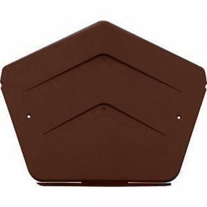 Manthorpe Dry Verge Pointed Ridge End Cap - Brown