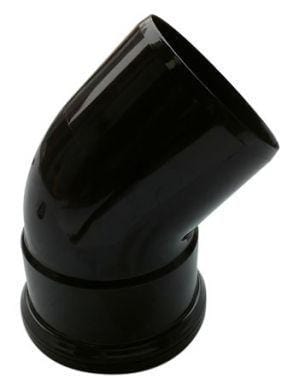 Soil Pipe 45 Deg Bend Single Socket 110mm - Black