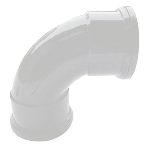 Soil Pipe 90 Deg Bend Double Socket 110mm - White