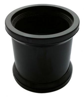 Soil Pipe Straight Connector 110mm - Black