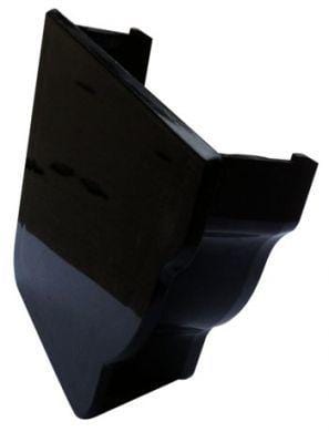 Ogee Gutter Internal Stopend Left Hand 115mm - Black