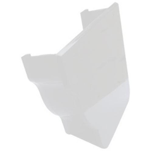 Ogee Gutter Internal Stopend Right Hand 115mm - White
