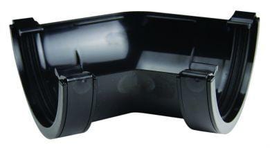 Round Gutter 45 Deg Angle 112mm - Black