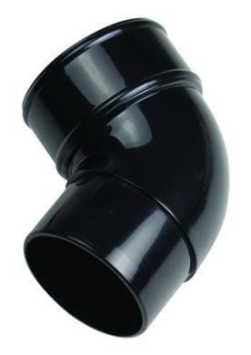 Round Downpipe 67.5 Deg Offset Bend 68mm - Black