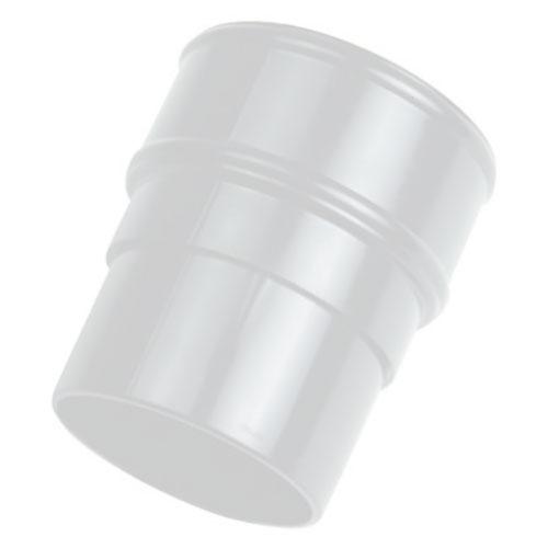Round Downpipe Straight Connector 68mm - White