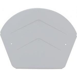 Manthorpe Dry Verge Round Ridge End Cap - White