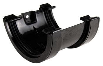 Round Gutter Union 112mm - Black