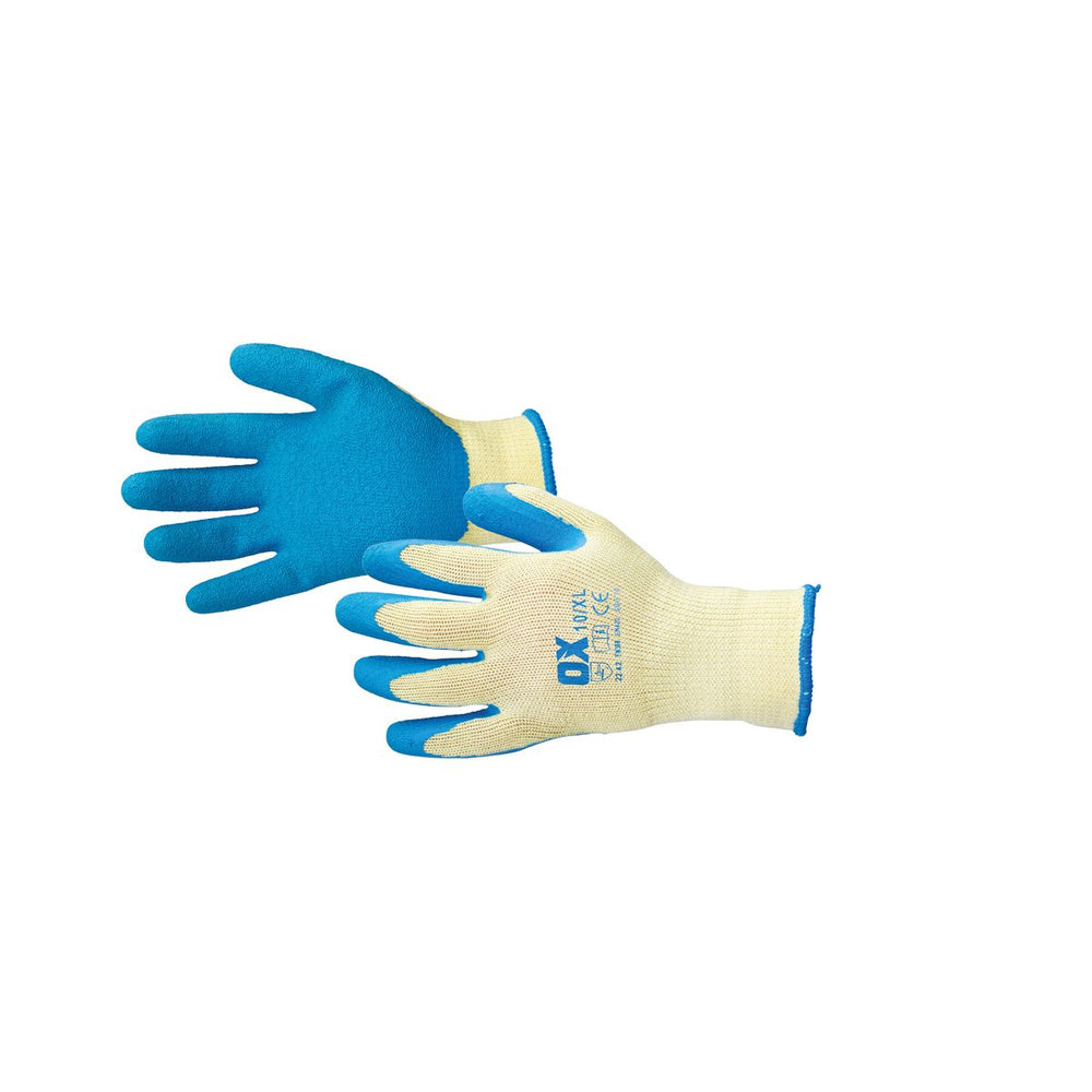 OX Tools Pro Latex Grip Gloves Size 10 (XL)