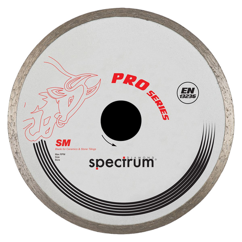 OX Tools Spectrum Pro Cont Rim Dia Blade - Ceramics - 125/22.23mm