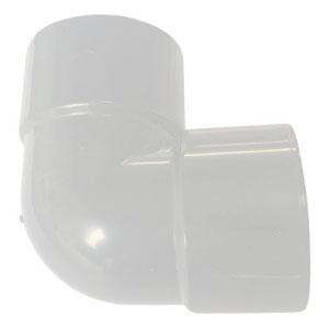 Solvent Waste 90 Deg Bend 40mm - White