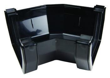 Square Gutter 45 Deg Angle - Black