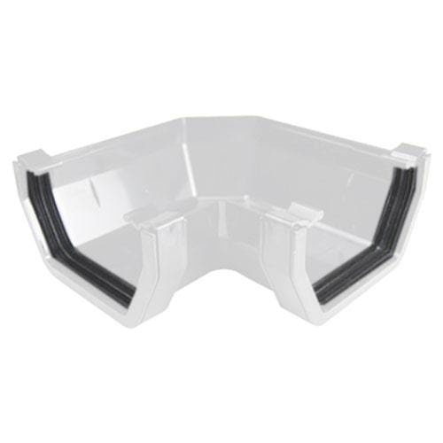Square Gutter 90 Deg Angle - White
