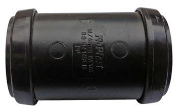 Push Fit Waste Straight Coupling 32mm - Black